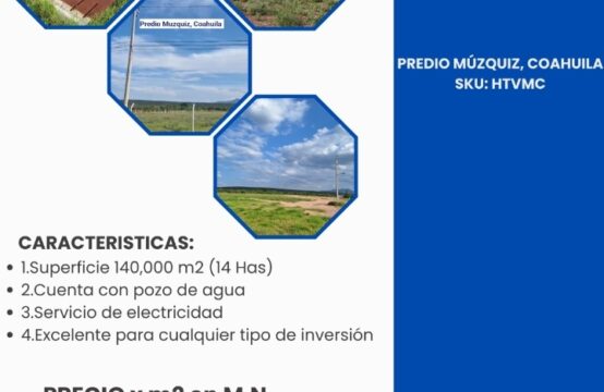 Terreno en venta Muzquiz, Coahuila